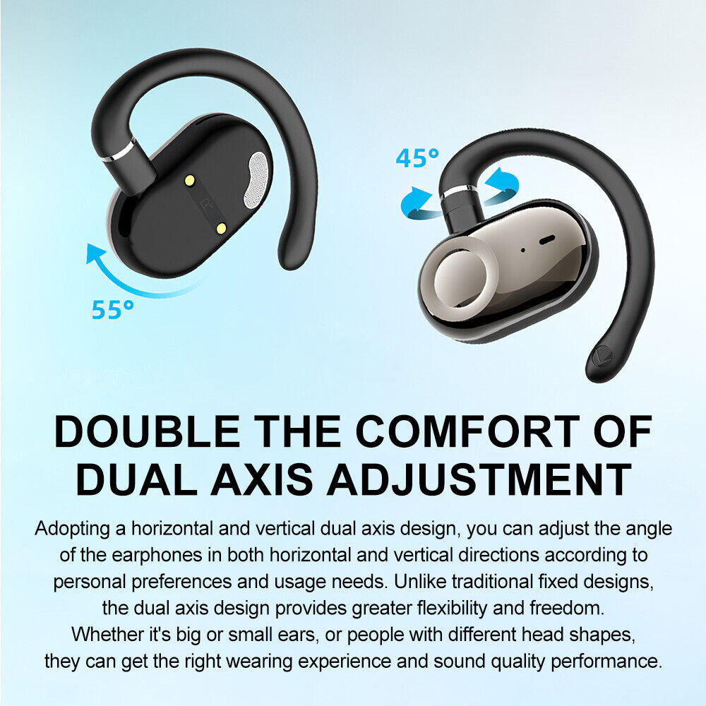 Wireless Bluetooth Earphones Sports Headphones Ear Hook Running Earbuds Headset,