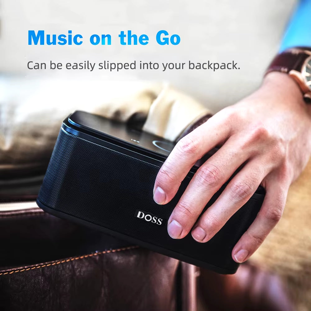 Bluetooth Speaker Soundbox, Touch Control Sound Box, 12W HD Sound, IPX5 Waterproof, Built-In Mic Hand Free Portable Speaker