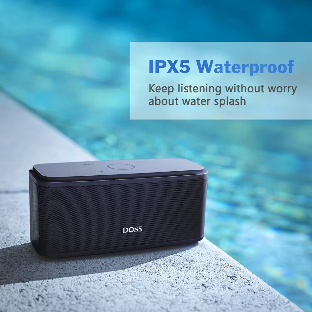 Bluetooth Speaker Soundbox, Touch Control Sound Box, 12W HD Sound, IPX5 Waterproof, Built-In Mic Hand Free Portable Speaker