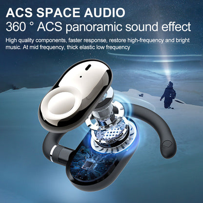 Wireless Bluetooth Earphones Sports Headphones Ear Hook Running Earbuds Headset,